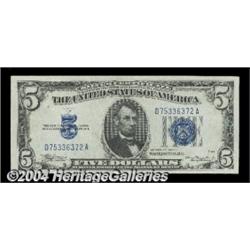 Fr. 1651/Fr. 1650 $5 1934A Mule/1934 Silver