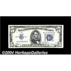 Fr. 1651* $5 1934A Silver Certificate. Choice