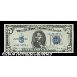 Fr. 1651* $5 1934A Mule Silver Certificate.