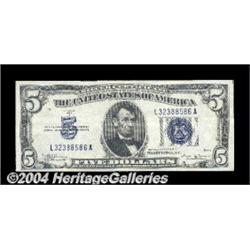 Fr. 1652 $5 1934B Mule Silver Certificate.