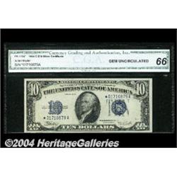 Fr. 1704* $10 1934C Silver Certificate. CGA