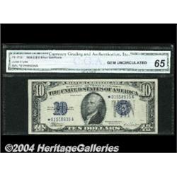 Fr. 1704* $10 1934C Silver Certificate. CGA