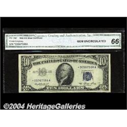 Fr. 1706* $10 1953 Silver Certificate. CGA Gem