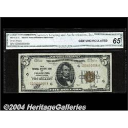 Fr. 1850-C $5 1929 Federal Reserve Bank Note.