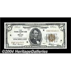 Fr. 1850-K $5 1929 Federal Reserve Bank Note.