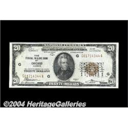 High Grade $20 Federal Reserve Bank Note