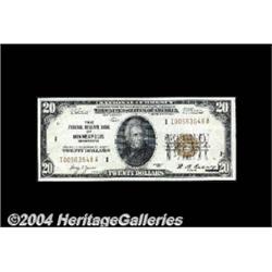 Fr. 1870-I $20 1929 Federal Reserve Bank Note.