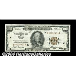 Fr. 1890-K $100 1929 Federal Reserve Bank