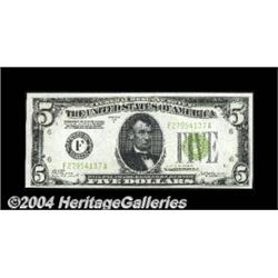 Fr. 1954-F $5 1928-D Federal Reserve Note.