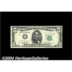 Fr. 1963-F $5 1950B Federal Reserve Note. Gem