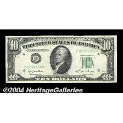 Fr. 2010-D* $10 1950 Federal Reserve Note.