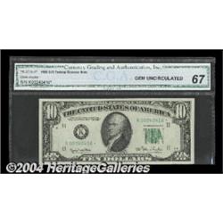 Fr. 2010-K* $10 1950 Federal Reserve Note. CGA