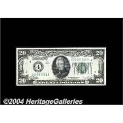 Fr. 2050-D $20 1928 Federal Reserve Note. Gem