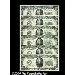 Fr. 2052-G $20 1928B Federal Reserve Notes.