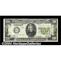Fr. 2053-G $20 1928-C Federal Reserve Note.