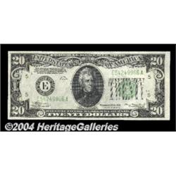 Fr. 2055-E/2054-E $20 1934-A/1934 Federal