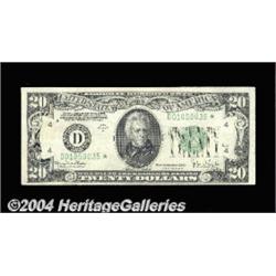 Fr. 2058-D* $20 1934-D Federal Reserve Note.