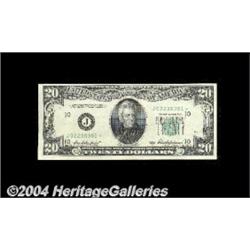 Fr. 2061-J* $20 1950-B Federal Reserve Note.