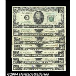 Seven 1950C $20 Feds.Fr. 2062-C $20 1950C