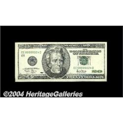 Fr. 2088-E $20 2001 Federal Reserve Note. Gem