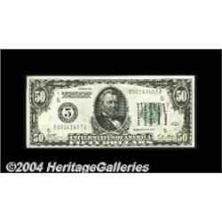 Fr. 2100-E $50 1928 Federal Reserve Note. Very