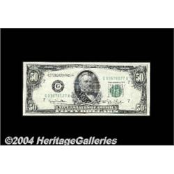 Fr. 2107-G $50 1950 Federal Reserve Note. Gem