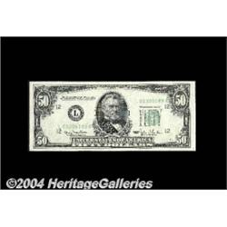 Fr. 2107-L $50 1950 Federal Reserve Note. Gem