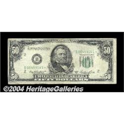 Fr. 2108-B* $50 1950-A Federal Reserve Notes.