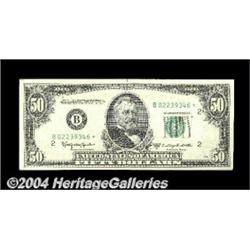 Fr. 2111-B* $50 1950-D Federal Reserve Note.