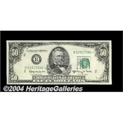 Fr. 2112-B* $50 1950-E Federal Reserve Note.