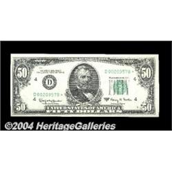 Fr. 2113-D* $50 1963A Federal Reserve Note.