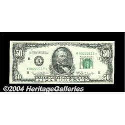 Fr. 2116-K* $50 1969B Federal Reserve Note.