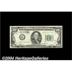 Fr. 2152-K* $100 1934 Federal Reserve Note.