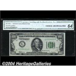 Fr. 2152-L $100 1934 Federal Reserve Note. CGA