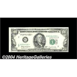 Fr. 2161-G* $100 1950-D Federal Reserve Note.