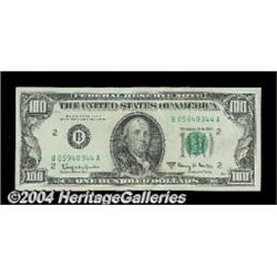 Fr. 2163-B $100 1963A Federal Reserve Note.
