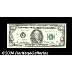 Fr. 2166-L* $100 1969-C Federal Reserve Note.