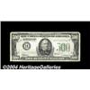 Image 1 : Fr. 2202-B $500 1934-A Federal Reserve Note.