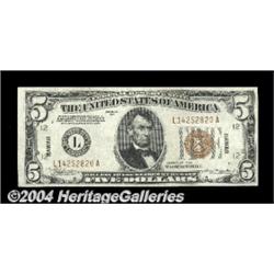 Fr. 2301 $5 1934 Hawaii Federal Reserve Note.