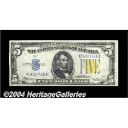 Fr. 2307 $5 1934A North Africa Silver