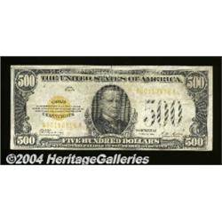 Fr. 2407 $500 1928 Gold Certificate. Very