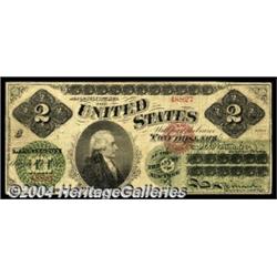 Fr. 41 $2 1862 Legal Tender Note Fine.