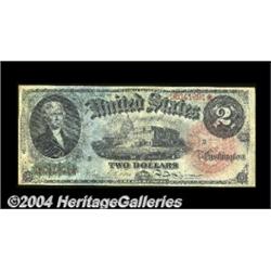 Fr. 42 $2 1869 Legal Tender Note Very Fine. A
