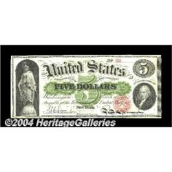 Fr. 61a $5 1862 Legal Tender Very Choice New.