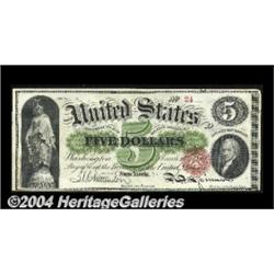Fr. 61a $5 1862 Legal Tender Choice New. A