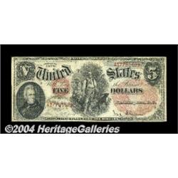 Fr. 69 $5 1878 Legal Tender Fine. The paper is