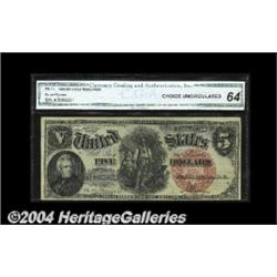 Fr. 73 $5 1880 Legal Tender CGA Choice New 64.