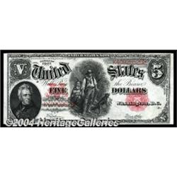 Fr. 91 $5 1907 Legal Tender Choice About New.