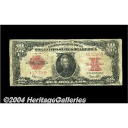 Fr. 123 $10 1923 Legal Tender Very Good-Fine.