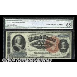 Fr. 217 $1 1886 Silver Certificate CGA Gem New